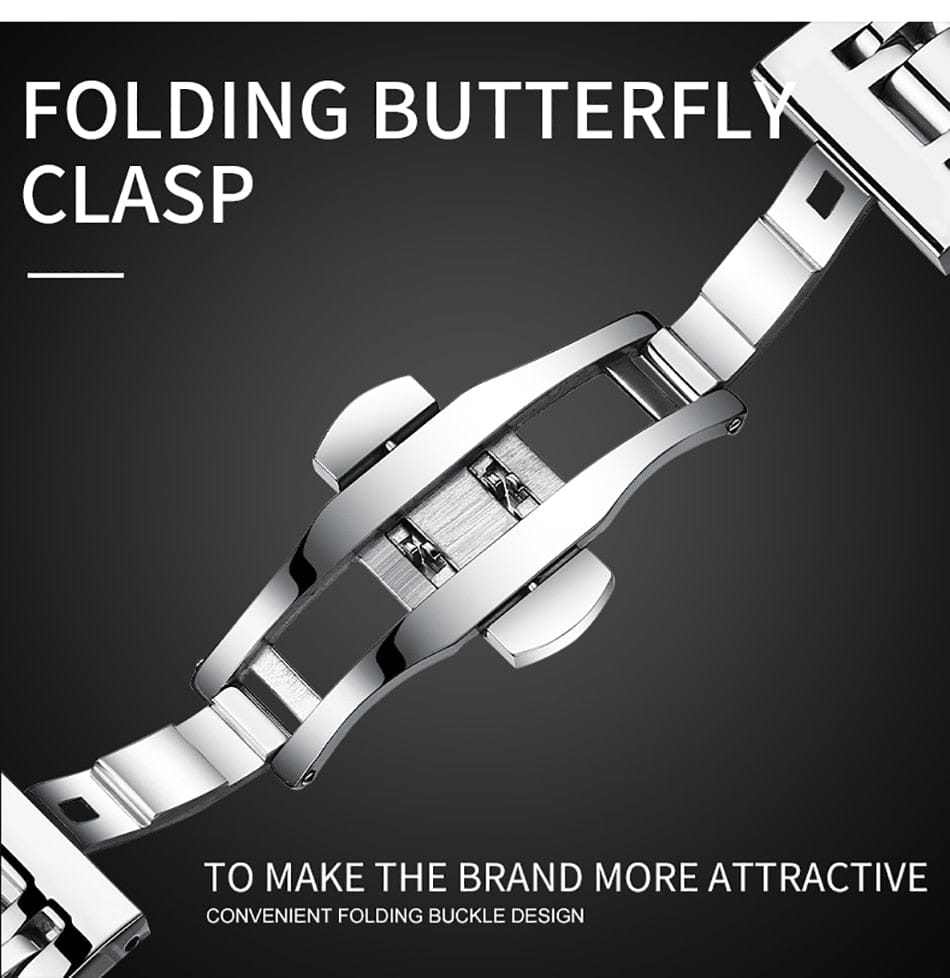 BELUSHI Men's Stainless Steel Date Watch - Waterproof and Luminous ONETIMEBUY