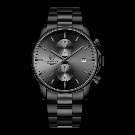 CHEETAH Sports Watch Steel Black Grey ONETIMEBUY