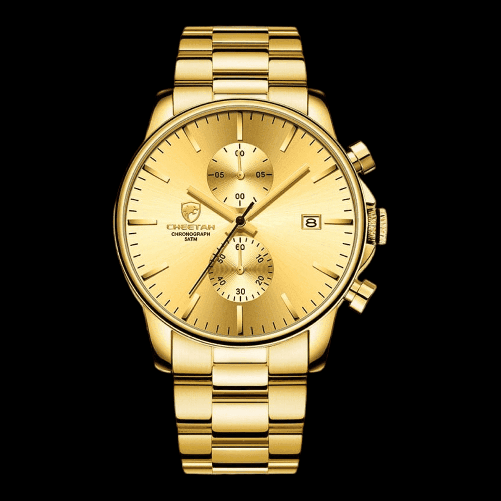 CHEETAH Sports Watch Steel Gold Gold ONETIMEBUY