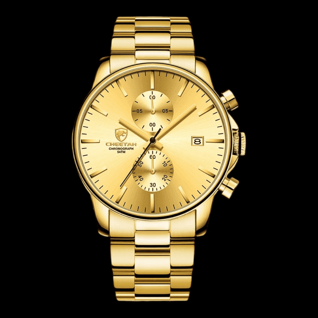 CHEETAH Sports Watch Steel Gold Gold ONETIMEBUY