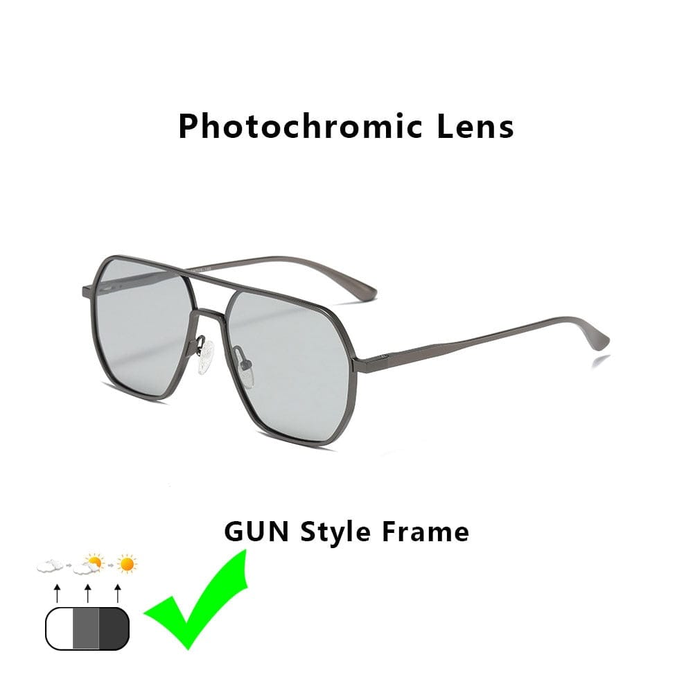Colour-Changing Polarised Driving Sunglasses GUN Frame CHAMELEO ONETIMEBUY