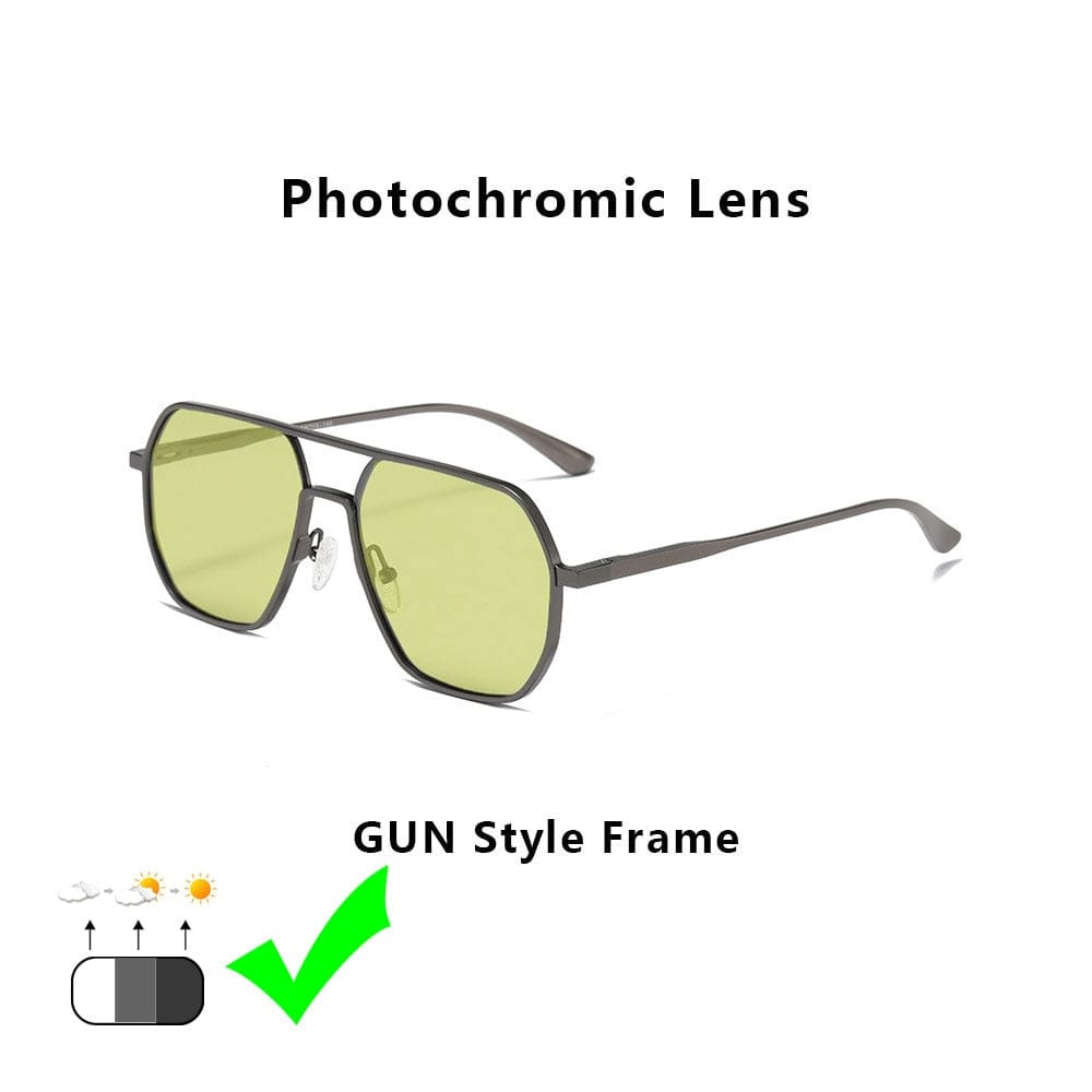 Colour-Changing Polarised Driving Sunglasses GUN YellowCHAMELEO ONETIMEBUY