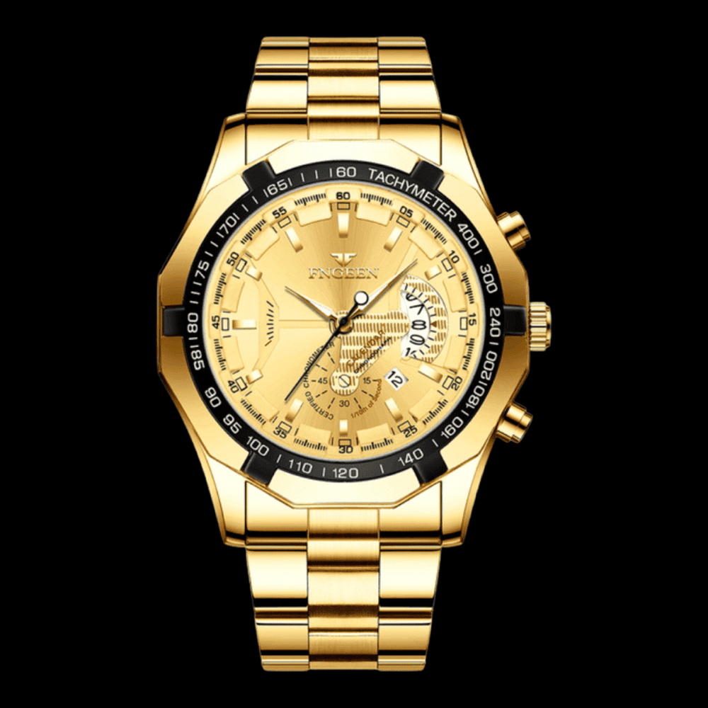 FNGEEN Presicion Men's Watch Gold ONETIMEBUY