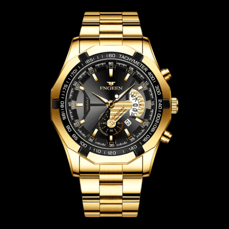 FNGEEN Presicion Men's Watch Gold/Black ONETIMEBUY