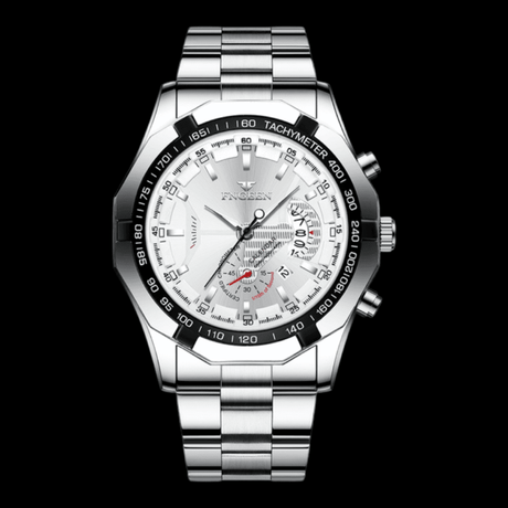 FNGEEN Presicion Men's Watch Silver/White ONETIMEBUY