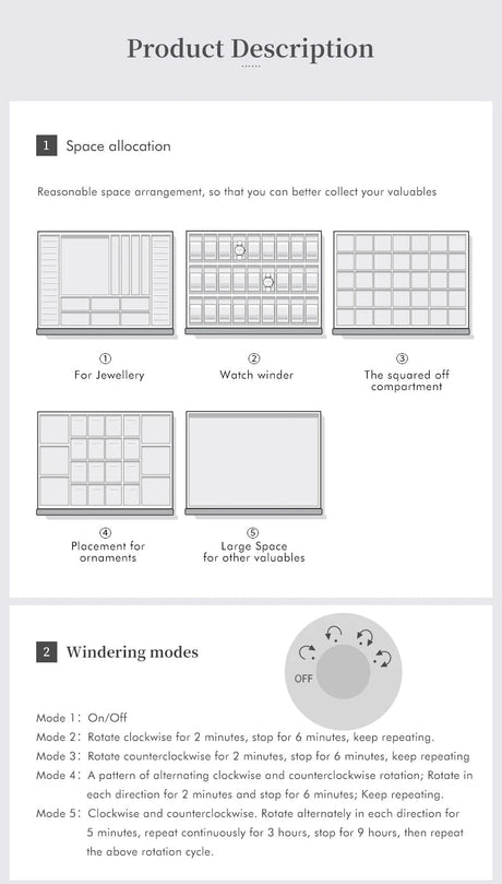 GuardianVault™: The Ultimate Watch Winder and Safe Deposit Box ONETIMEBUY