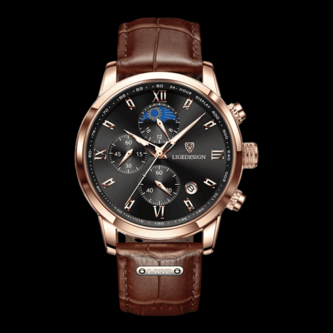 LIGE ChronoSport Gold black ONETIMEBUY
