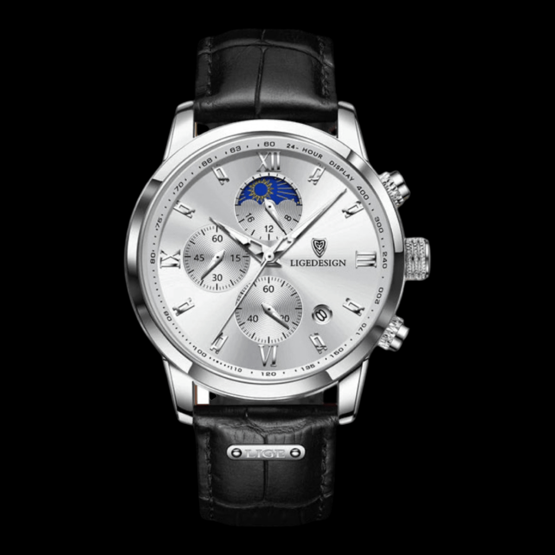LIGE ChronoSport silver white ONETIMEBUY