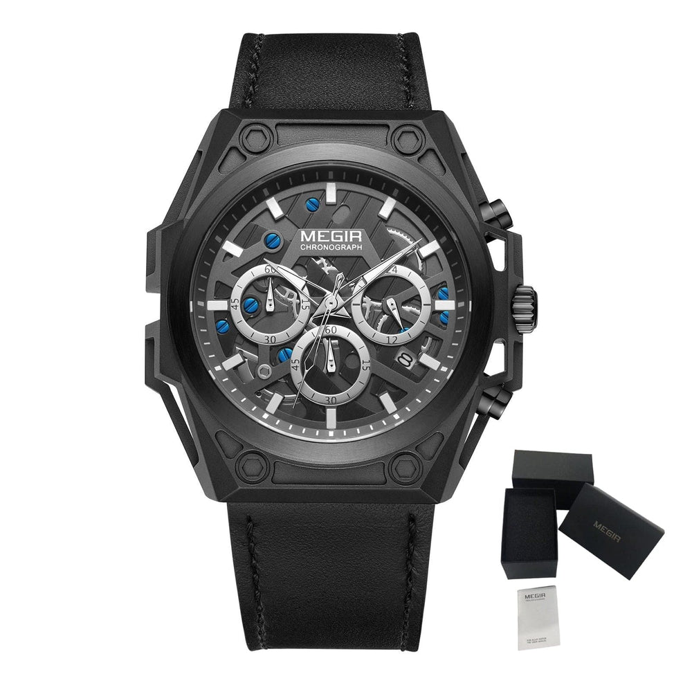 MEGIR AquaChrono Sport Rose gold(leather) ONETIMEBUY