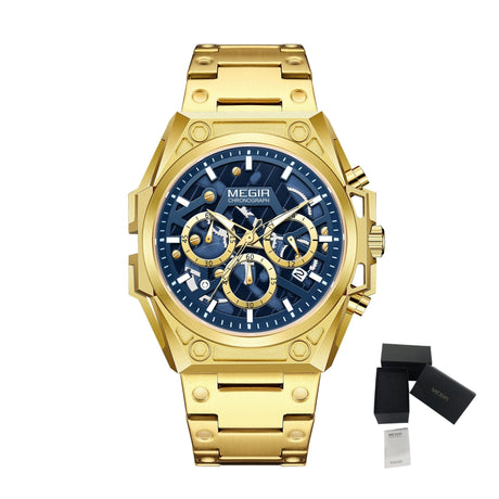 MEGIR AquaChrono Sport Rose gold(leather) ONETIMEBUY