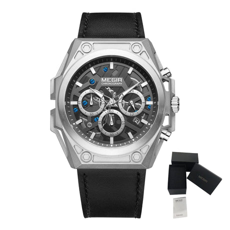 MEGIR AquaChrono Sport Rose gold(leather) ONETIMEBUY