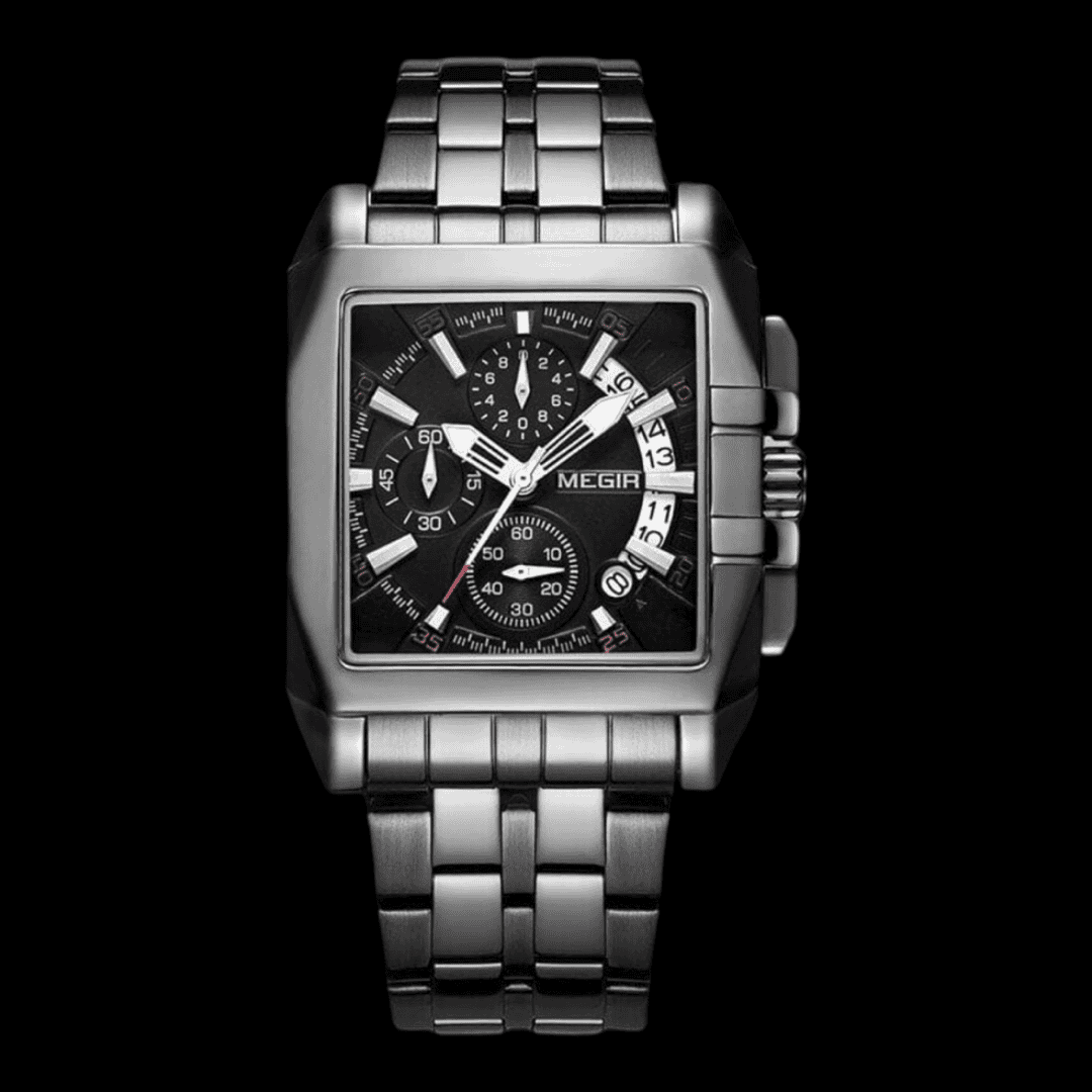MEGIR Chronograph Quartz Watch All Black ONETIMEBUY