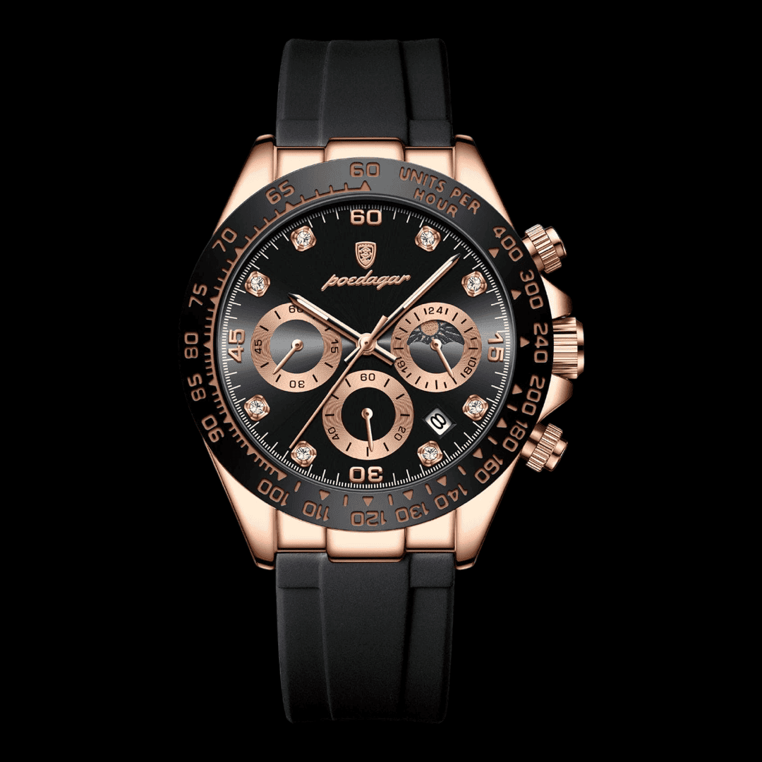 POEDAGAR Monza Rose Gold Black ONETIMEBUY