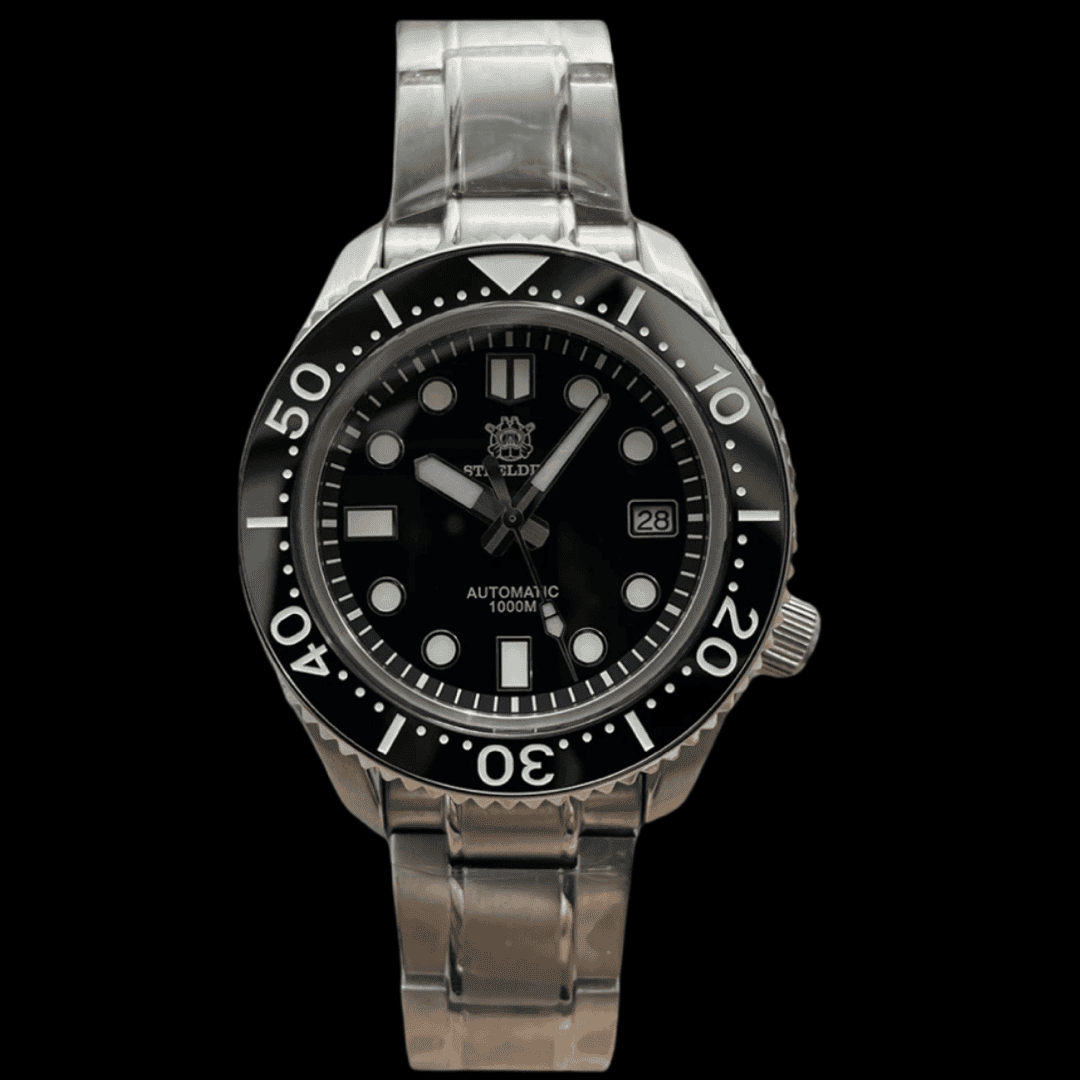 STEELDIVE 1000M BLACK SS ONETIMEBUY