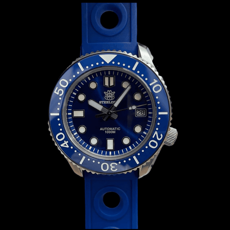 STEELDIVE 1000M BLUE RUBBER ONETIMEBUY