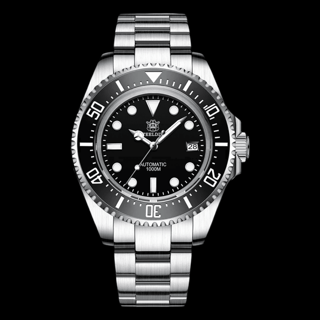 STEELDIVE 1000M Pro Black Stainless Steel ONETIMEBUY