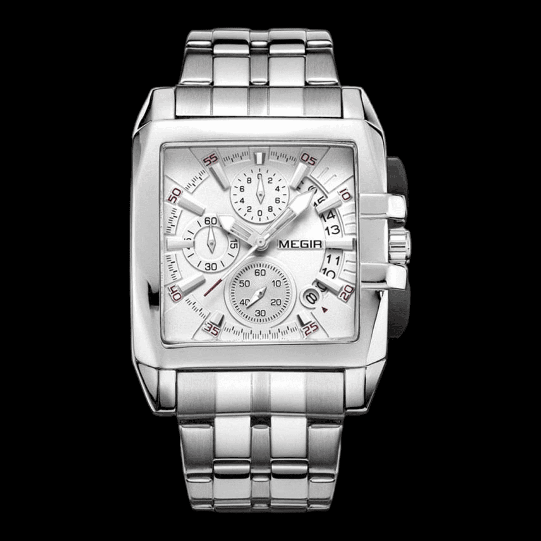 MEGIR Chronograph Quartz Watch White ONETIMEBUY