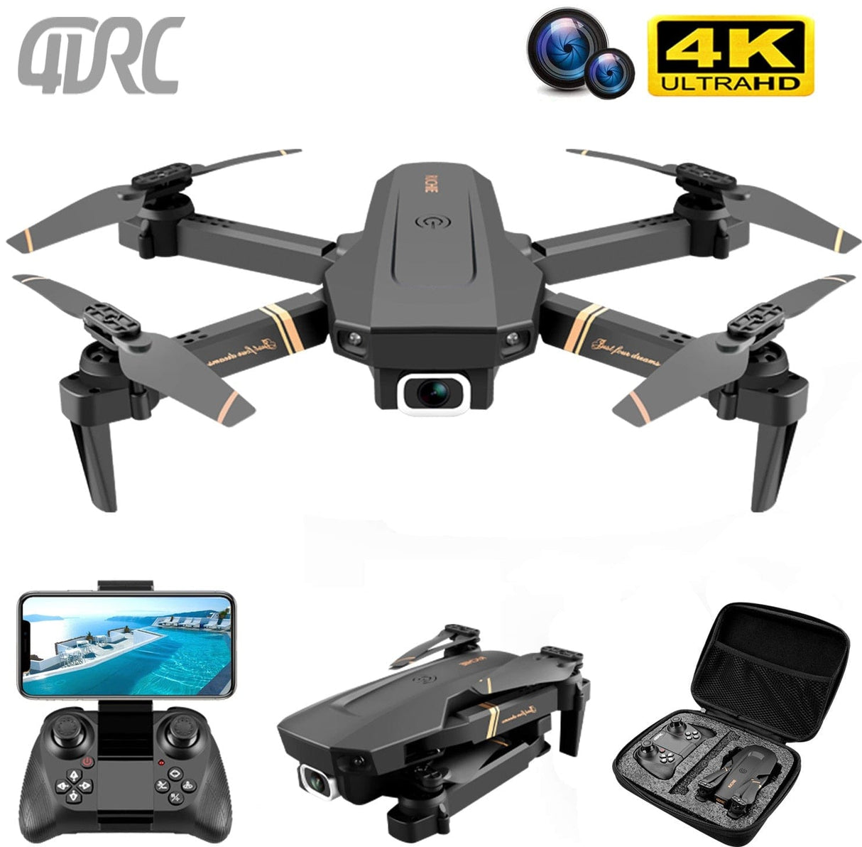 4DRC Drone with optional Camera ONETIMEBUY