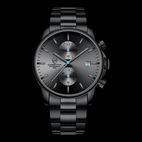 CHEETAH Sports Watch Steel Black Blue ONETIMEBUY