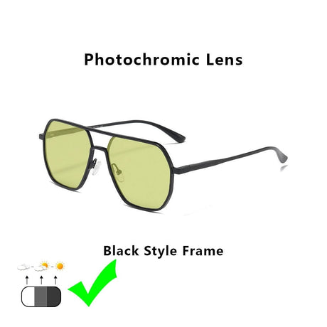 Colour-Changing Polarised Driving Sunglasses Black YellowCHAMELEO ONETIMEBUY