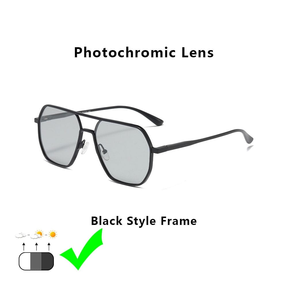 Colour-Changing Polarised Driving Sunglasses Black Frame CHAMELEO ONETIMEBUY