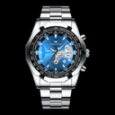 FNGEEN Presicion Men's Watch Silver/Blue ONETIMEBUY