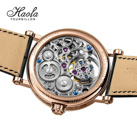 Haofa Skeleton GMT Tourbillon Gold Silver ONETIMEBUY