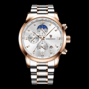 LIGE ChronoSport Rose gold white ONETIMEBUY