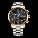 LIGE ChronoSport Rose gold black ONETIMEBUY