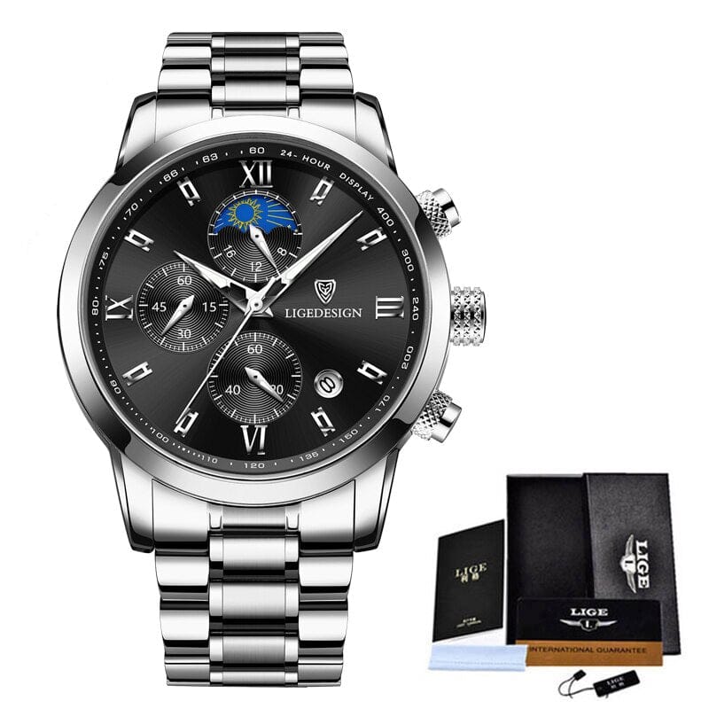 LIGE ChronoSport Gold white ONETIMEBUY