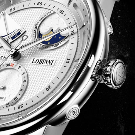 Lobinni Seagull Moon Phase Automatic Watch ONETIMEBUY