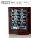 Luxury Automatic Watch Winder 9R Ebony w Black ONETIMEBUY