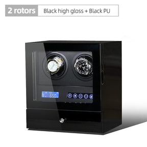 Luxury Automatic Watch Winder 2R Black w Black ONETIMEBUY