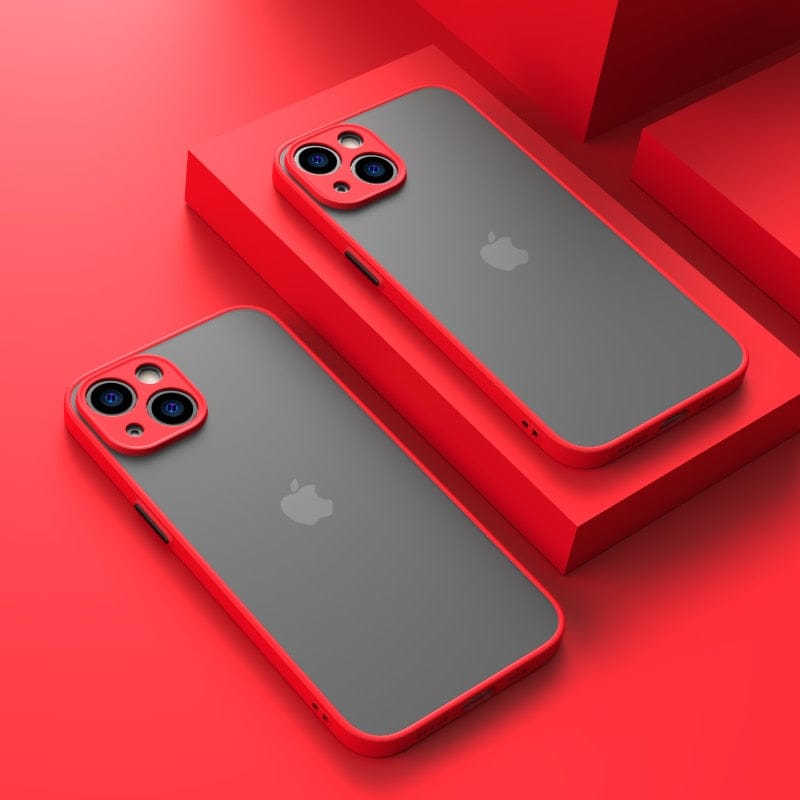 Luxury Silicone Shockproof Matte Phone Case (RED) For iPhone 7 / Red ONETIMEBUY