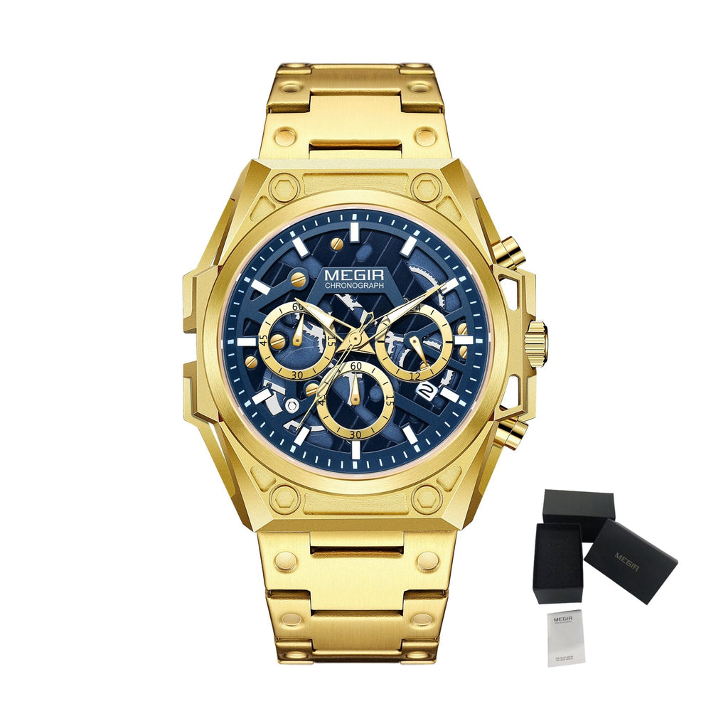 MEGIR AquaChrono Sport Rose gold(leather) ONETIMEBUY