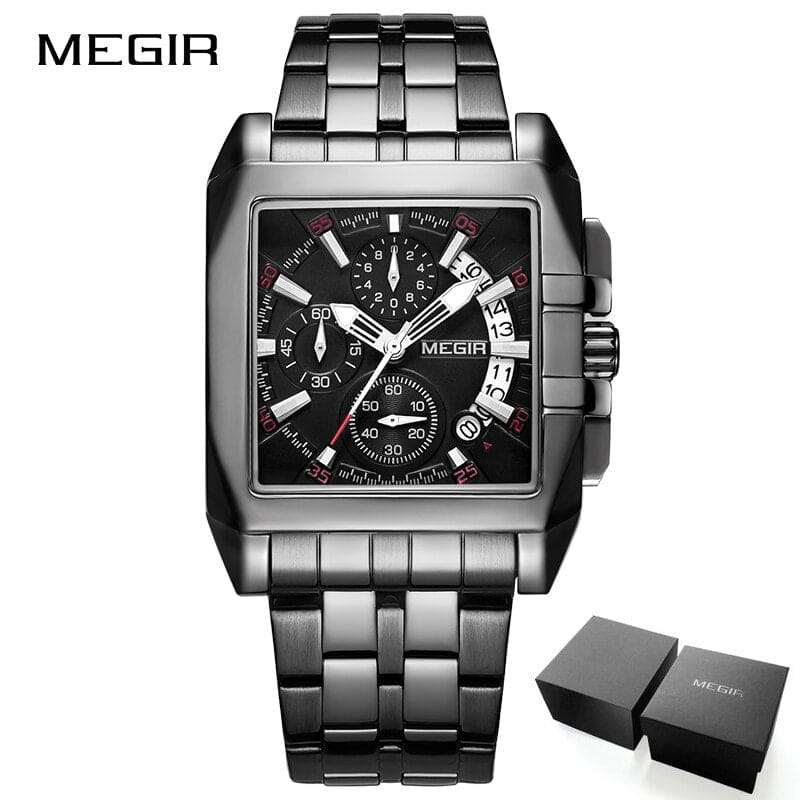 MEGIR Chronograph Quartz Watch Rose Blue ONETIMEBUY