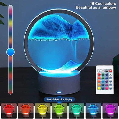 Moving Sand Art Night Light with 7 Colours ONETIMEBUY