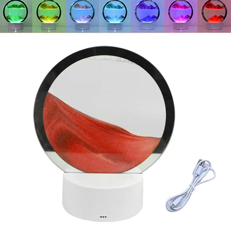 Moving Sand Art Night Light with 7 Colours Red ONETIMEBUY