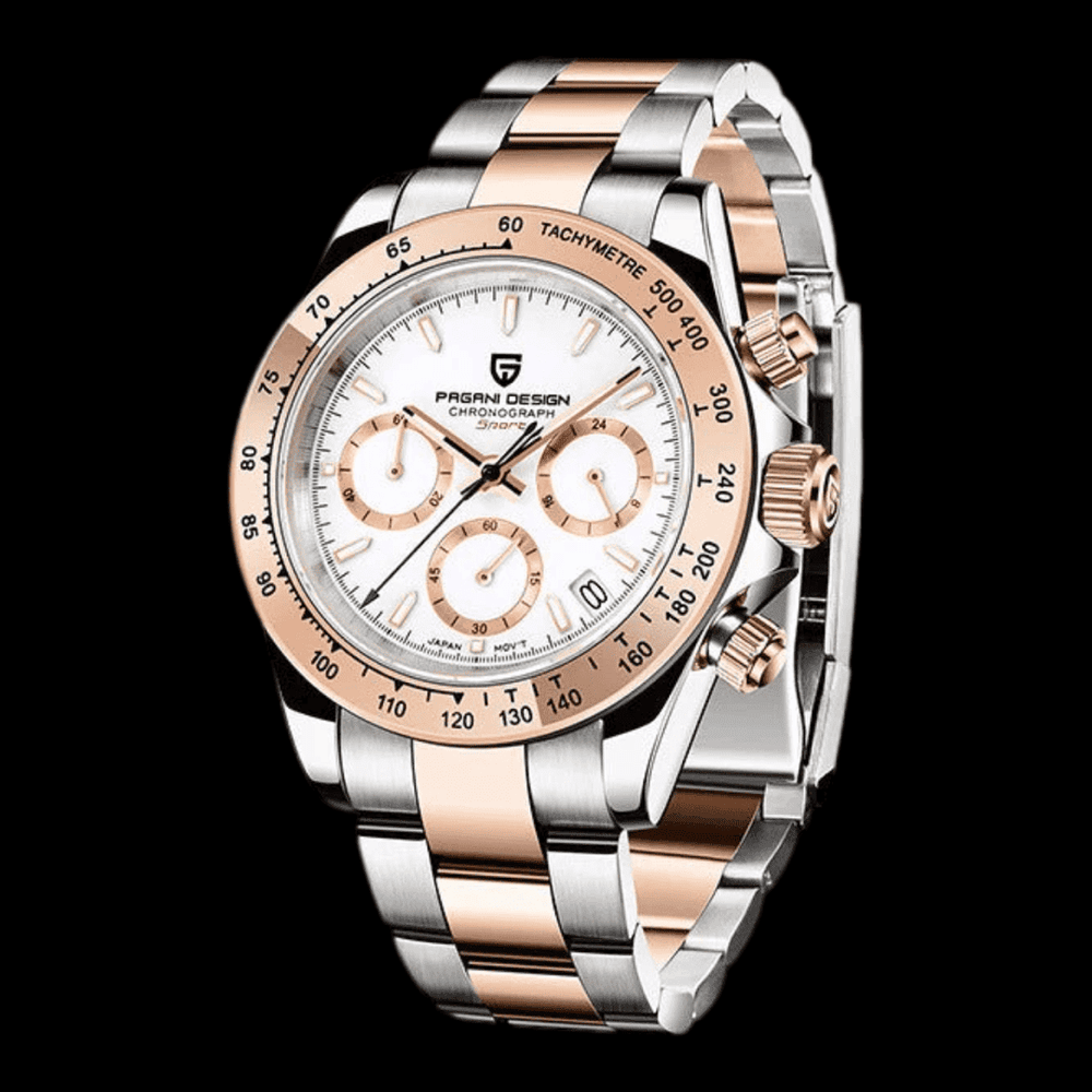 PAGANI Imola - Gold Edition Steel Rose Gold White ONETIMEBUY