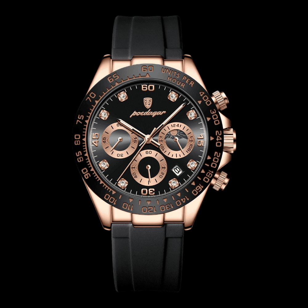 POEDAGAR Monza Rose Gold Black ONETIMEBUY