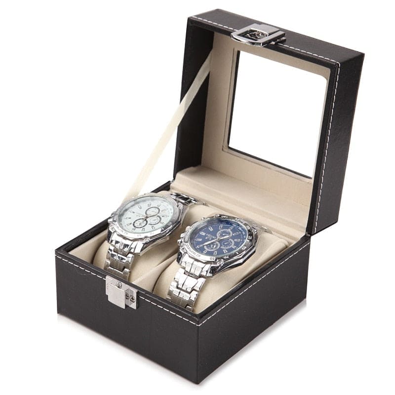Premium Watch Display and Holder 2 Slots ONETIMEBUY